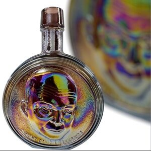 Vintage Wheaton 1st  Edition Dwight D. Eisenhower Carnival Glass Bottle/Decanter